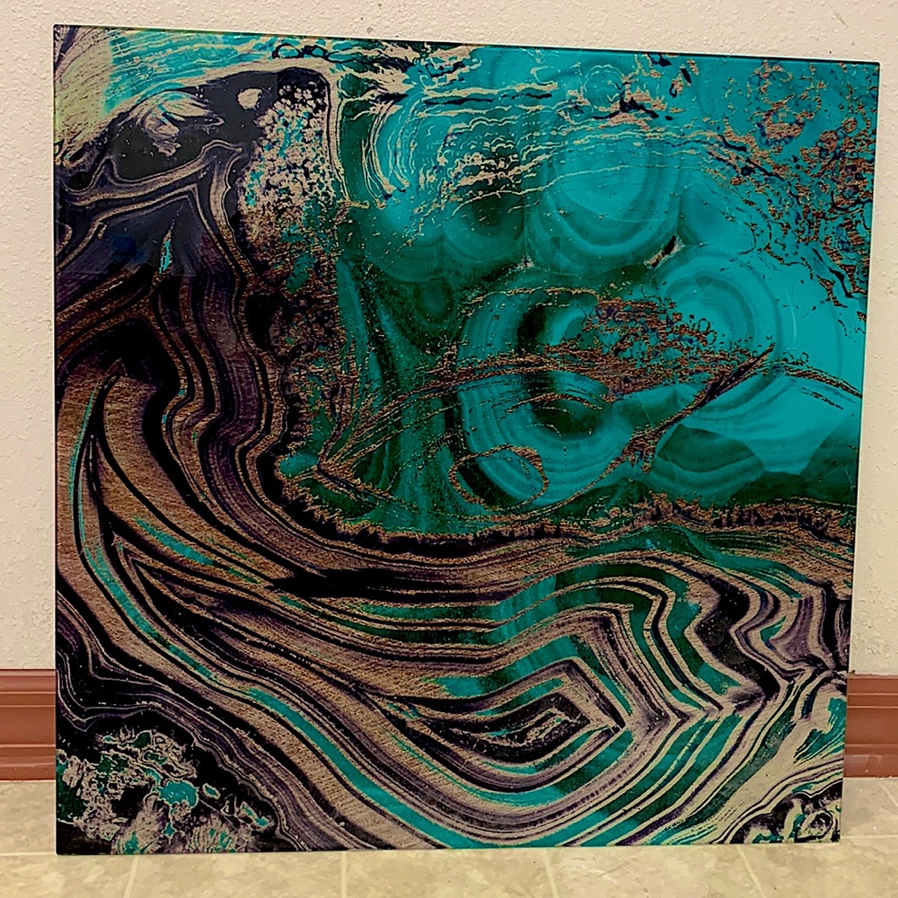 Geode print Ceramic wall decor